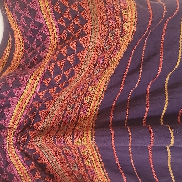 NWOT Denim & Supply Purple Embroidered Halter Top size L - Picture 2 of 4